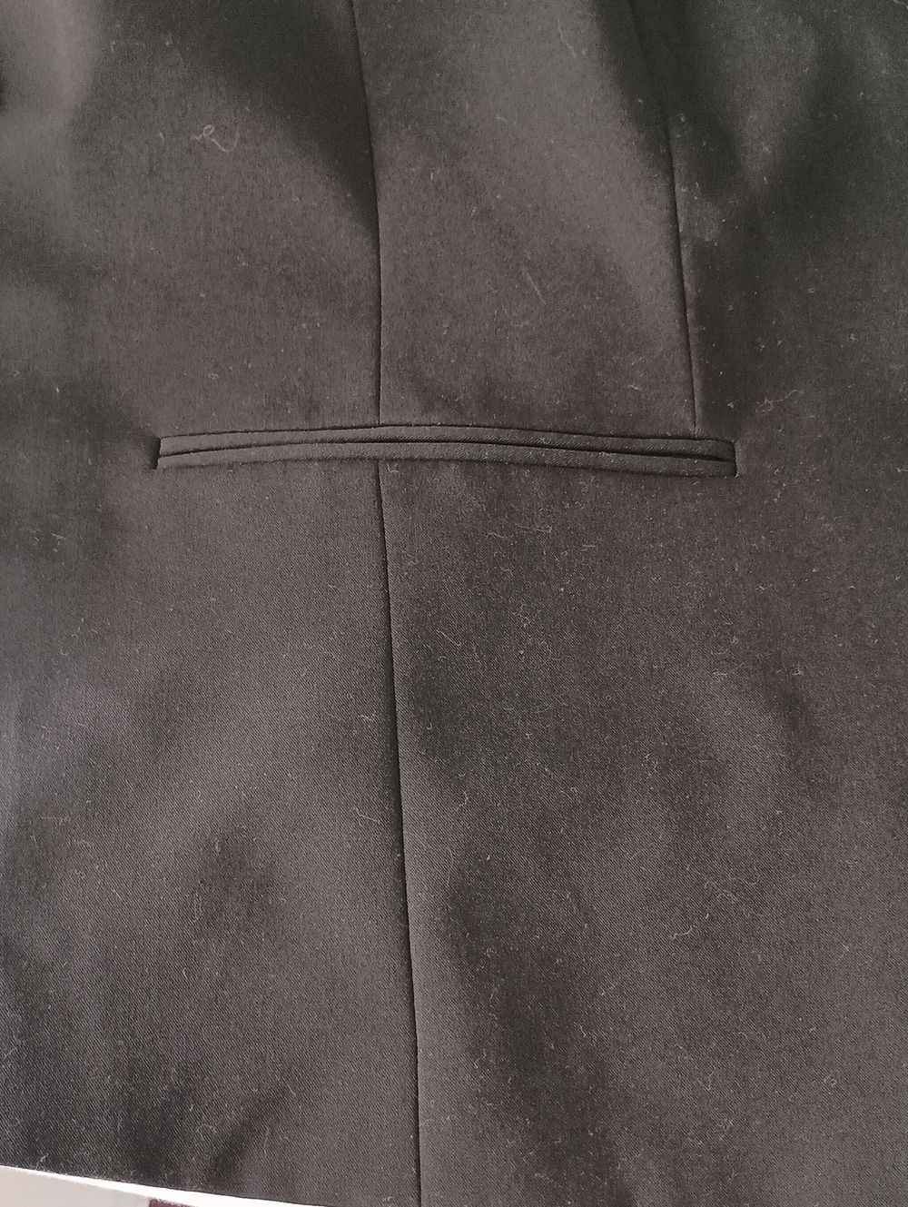 Liz Claiborne Career Women's Size 20W Collarless Blazer Black Dressy Minimalist - Picture 9 of 11